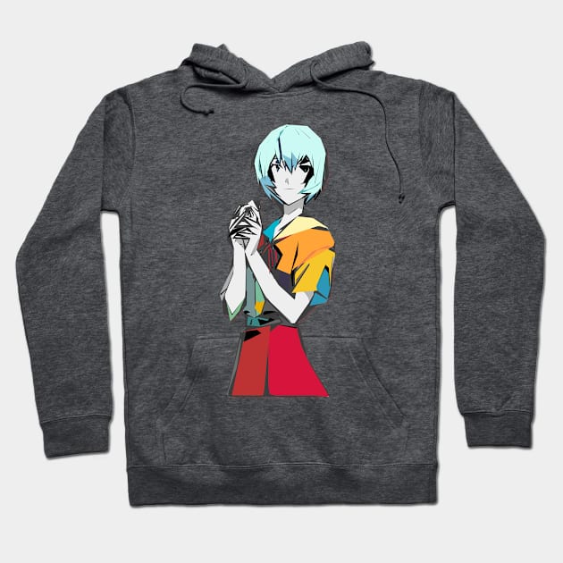 Rei Eclectic Geometric: Original Rendering from Neon Genesis Evangelion Hoodie by Unicorn Formula